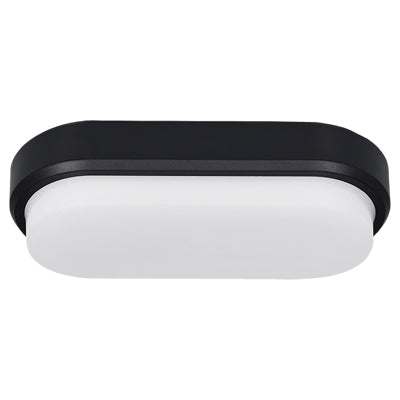 COVE 15W OVAL TRICOLOUR LED BUNKER LIGHT WITH BLACK / WHITE TRIM - MLXCO34615