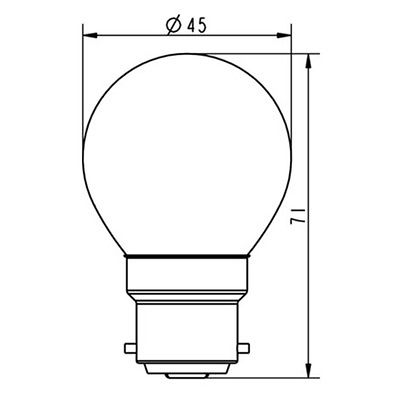 Crompton equivalent 50 Pack 25W Clear Fancy Round Light Globes / Bulbs Bayonet Cap B22