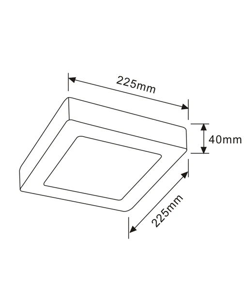 Dimmable Surface Mounted Oyster Lights SURFACE12d