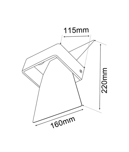 DAVOS LED Interior Matte White Bow Wall Light DAVOS