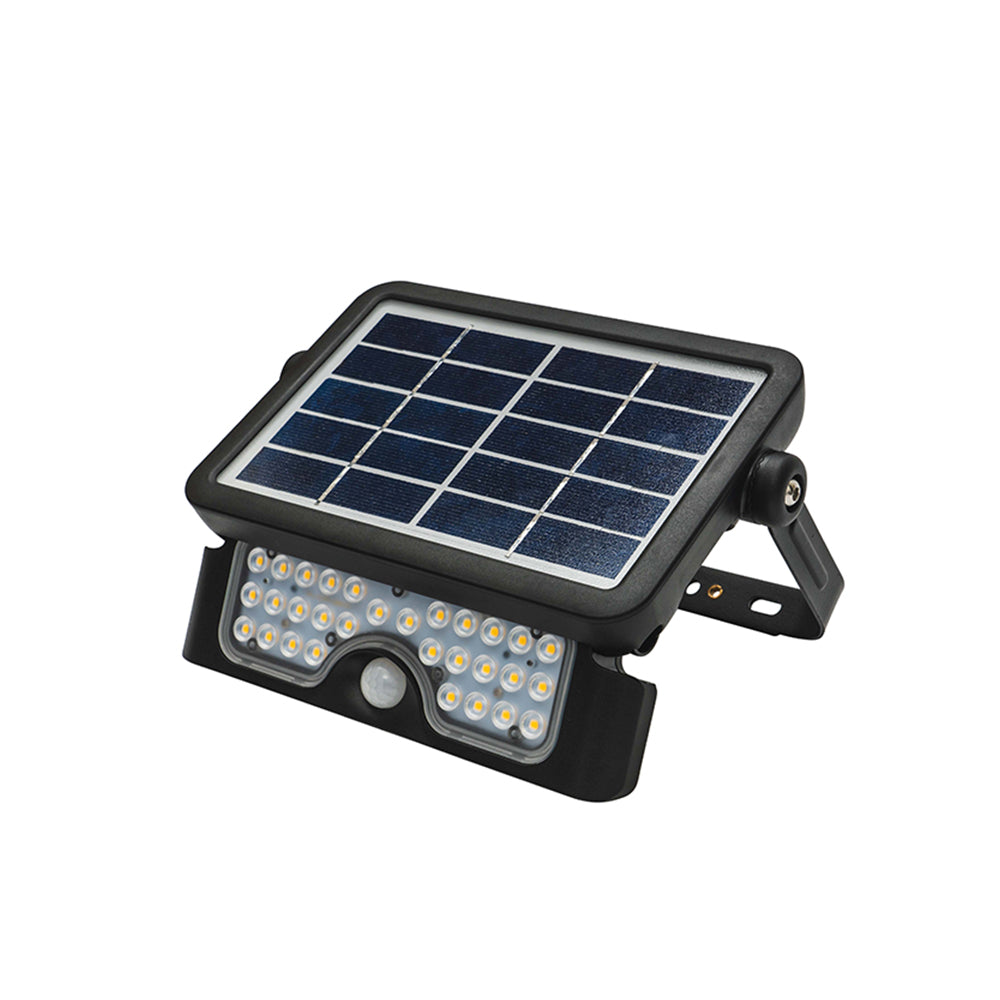 Defender 5W LED Solar Floodlight Black MXS4405 Mercator Lighting