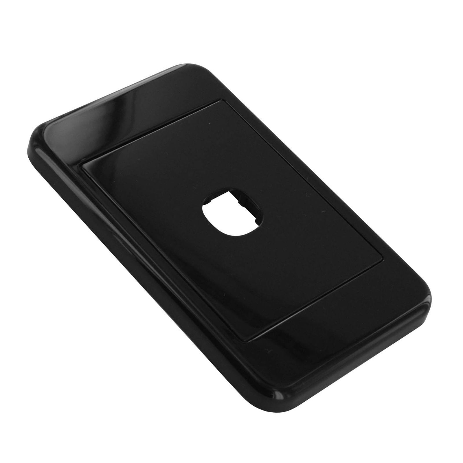 Digitek Custom Wall Plate For 1 Terminal / Connectors Black - 05DWP01BK