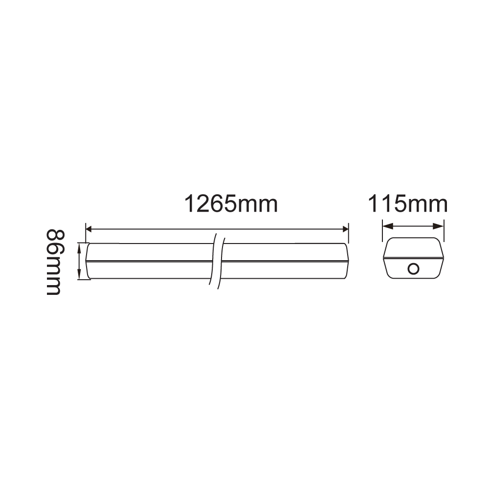 Tempest V Five-Colour WP Batt 3000K/4000K/5000K/5700K/6500K IP65 White - 211022 