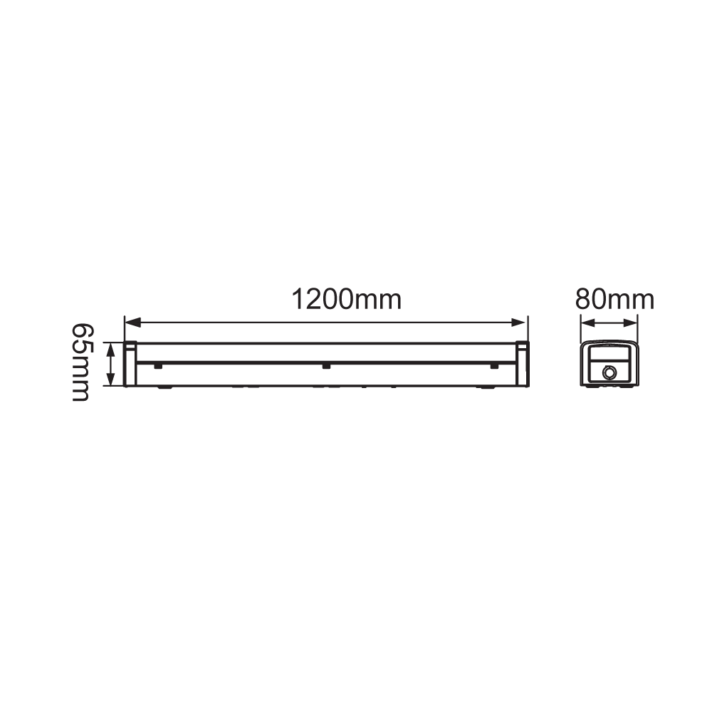 Stellar V Five-Colour Batt 3000K/4000K/5000K/5700K/6500K Dimmable MW Sensor IP20 W - 211024DS