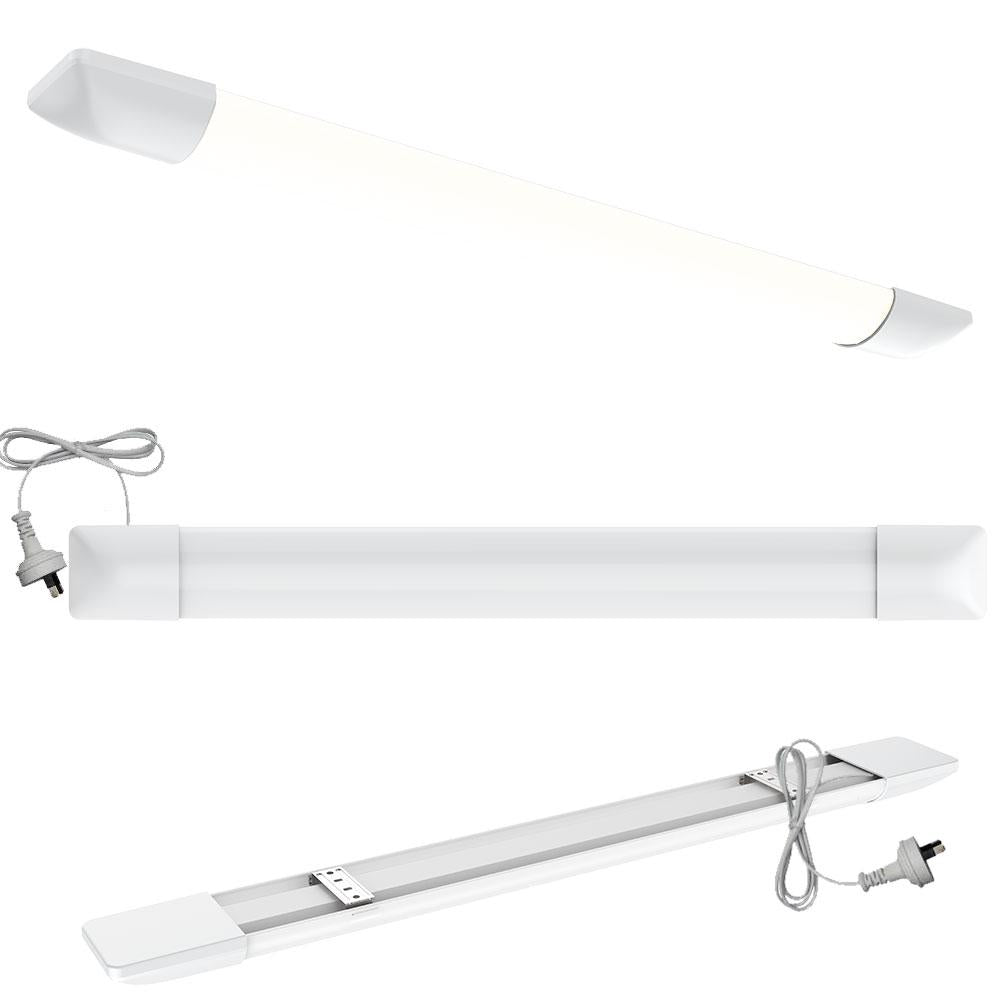 DIY Plug & Play Slim LED Batten Light 36w, 4 Foot Verbatim