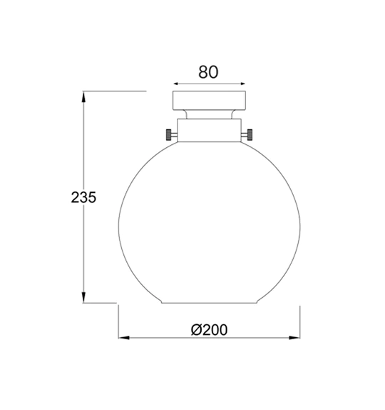 D.I.Y. Batten Fix Ceiling Lights - Wine Glass Shape Fixtures DIYBAT01