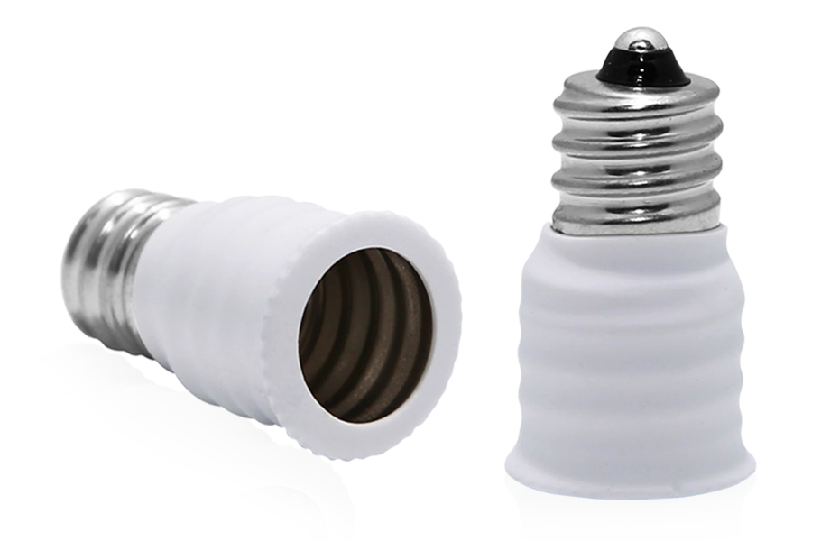 E12 to E14 Adapter - (E12) Small Edison Screw to (E14) Socket Enlarger Adapter Converter
