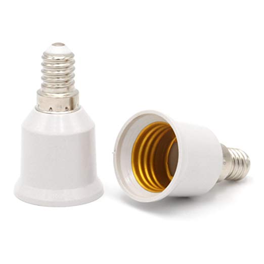 LAMP HOLDER ADAPTER FROM E14 PLUG TO E27 SOCKET - ELE-E14-E27WH