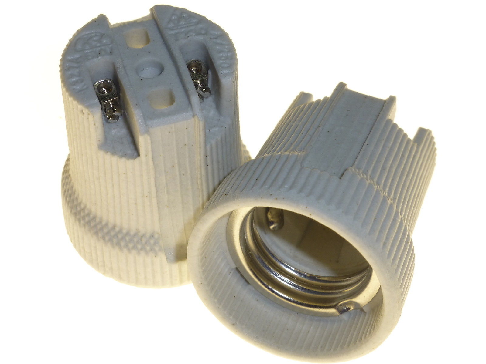 E27 Porcelain Lampholder Ceramic Screw In ES
