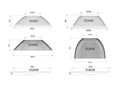 UFO Highbay 70 Degree Aluminium Reflector Suitable For 333055 333065 - 333309 