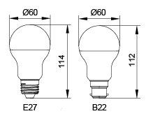 SupValue A60 E27 Globe- 112119A
