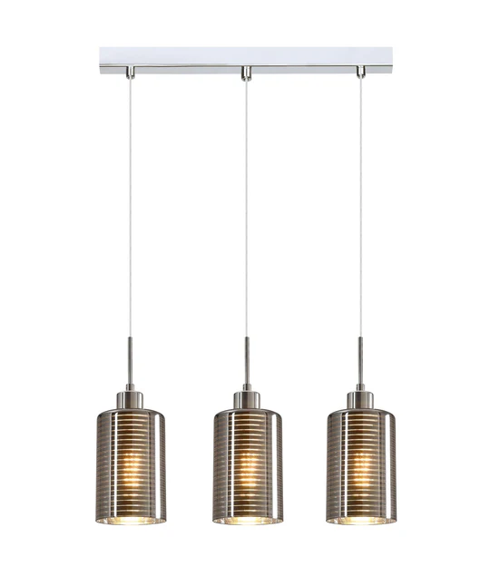 ESPEJO1 Oblong Glass with Line Effect Pendant Lights ESPEJO2X3S