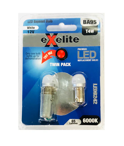 Exelite LED Bayonet Auto Globes LEDB242