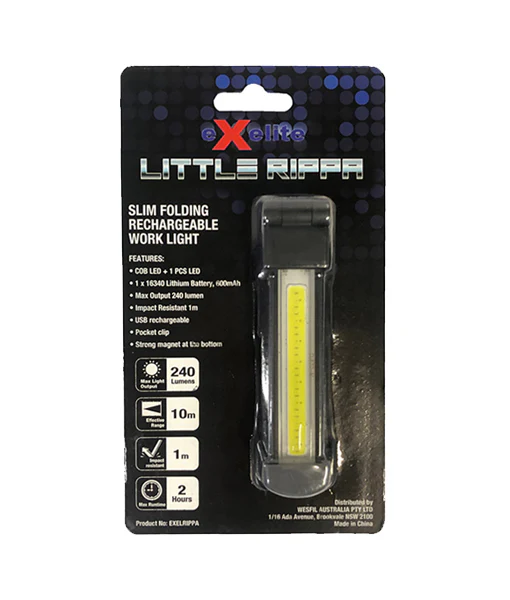 Little Rippa: Slim Folding Rechargeable Worklight EXELRIPPA