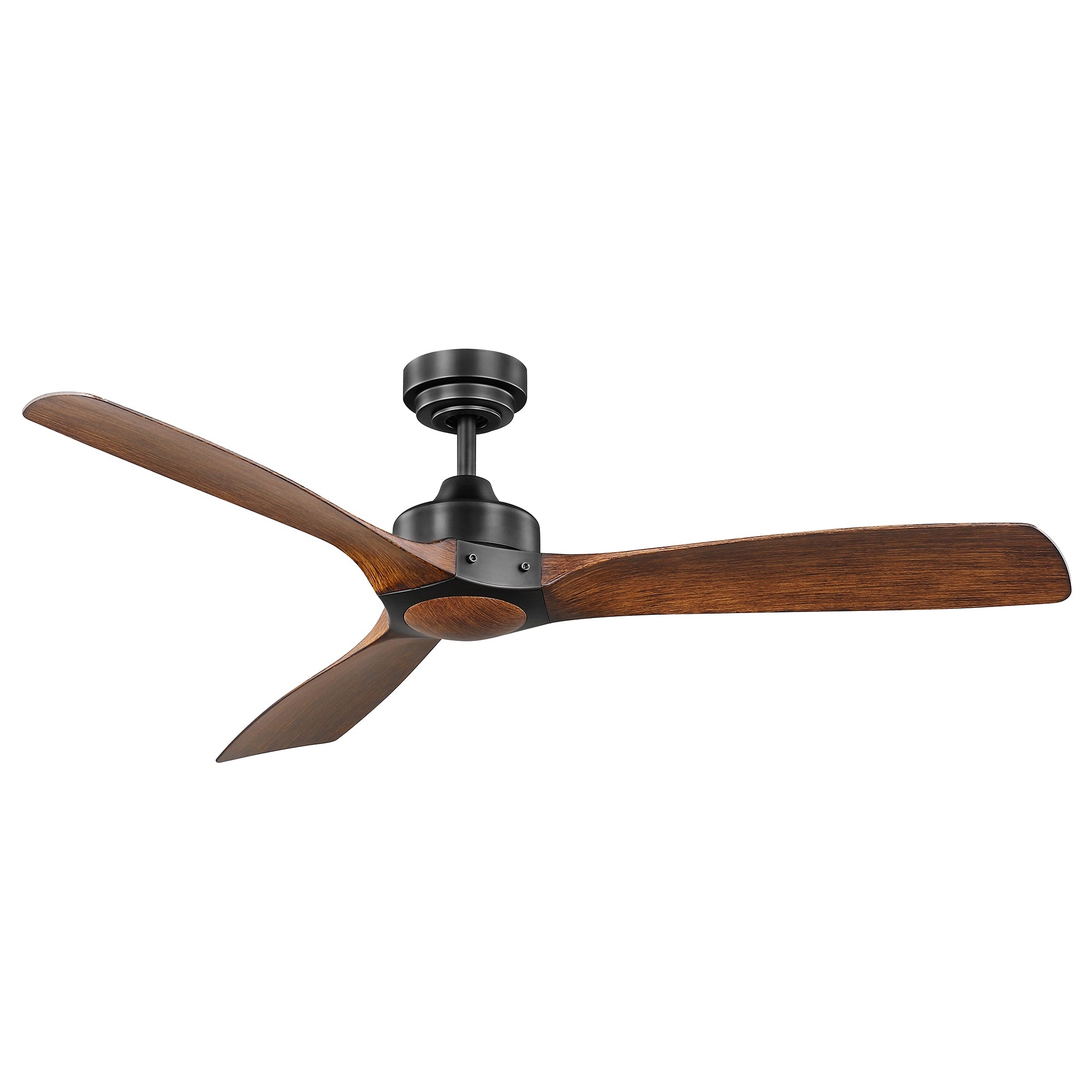 Minota Smart DC Ceiling Fan 52" Black & Dark Timber - FC620133GBK