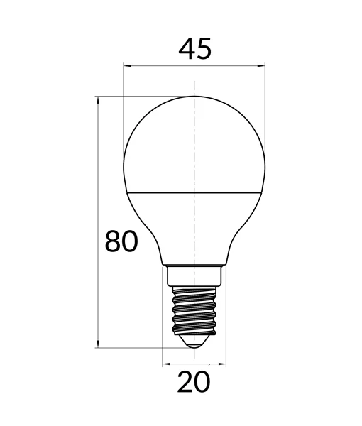 GLOBE LED SES 3W F/RND 5000K FR 180D (260 Lumens) WTY FR40 2YR