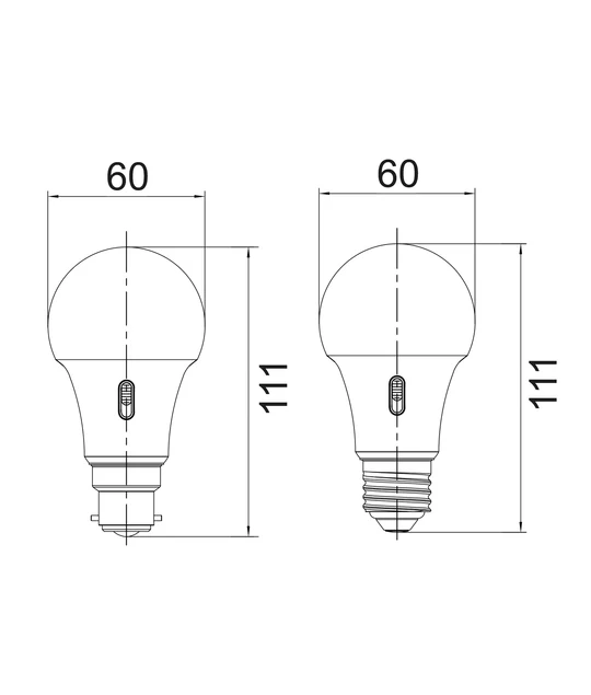 GLSTRI: LED GLS Tri-CCT Globes Frosted Diffuser GLSTRIES1