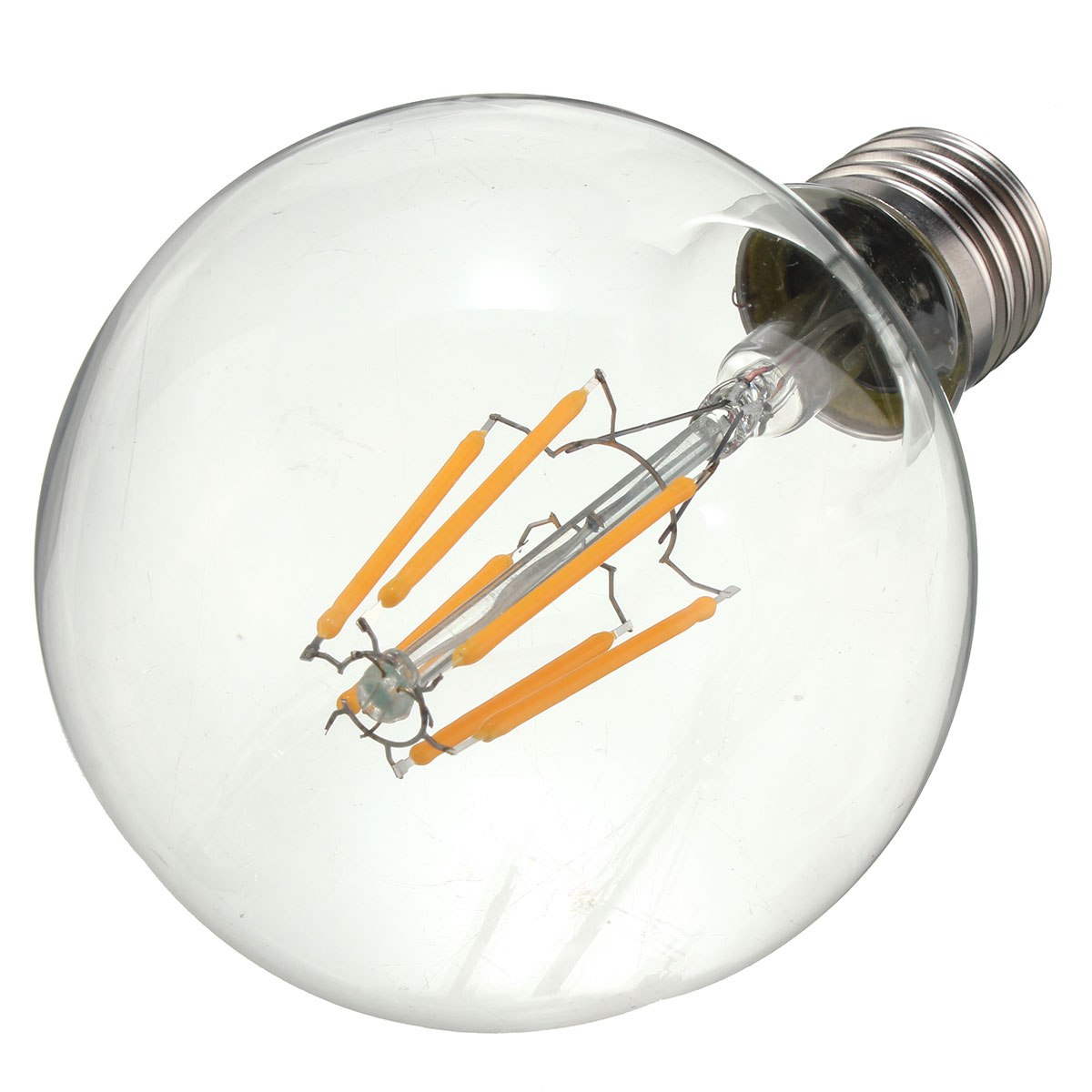 E27 G80 6W LED Bulb Vintage COB Candle Light Lamp Dimmable