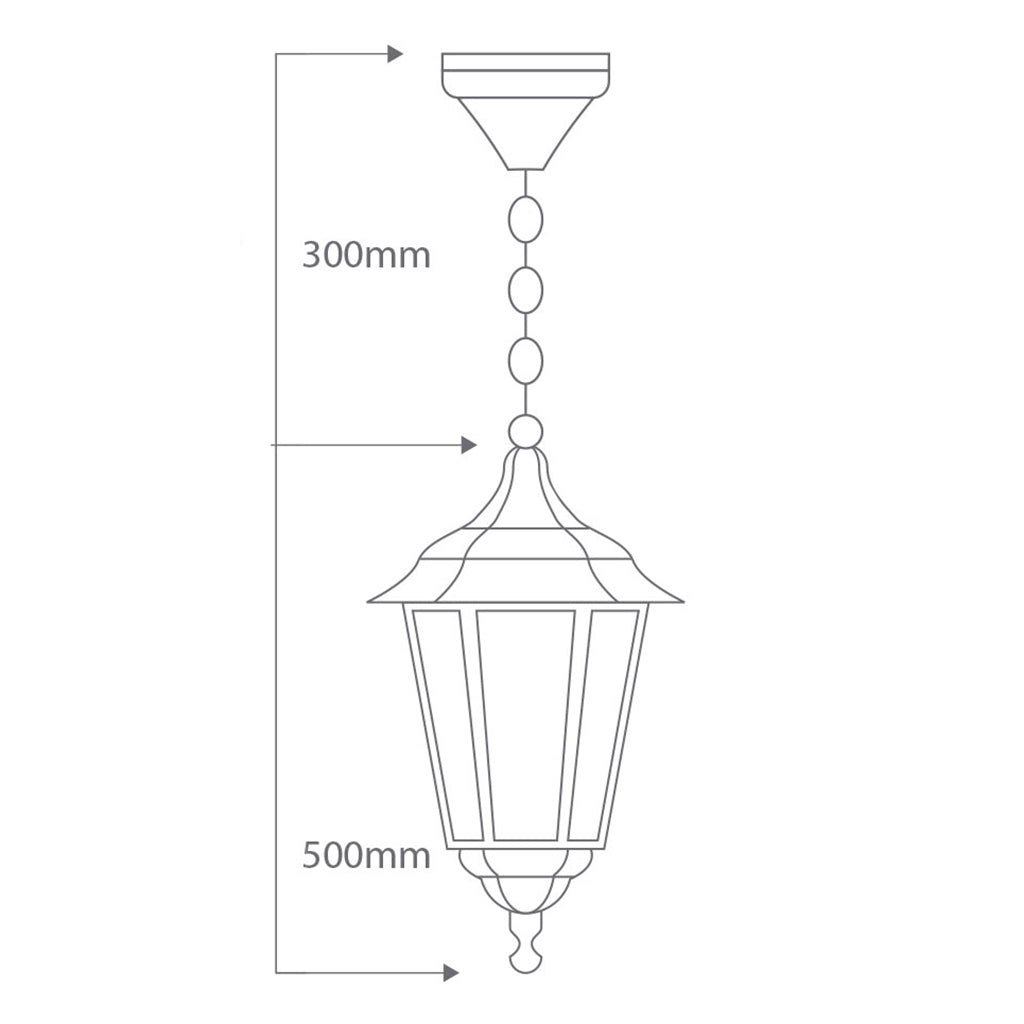 Chester Pendant Light Large BLACK - 15081