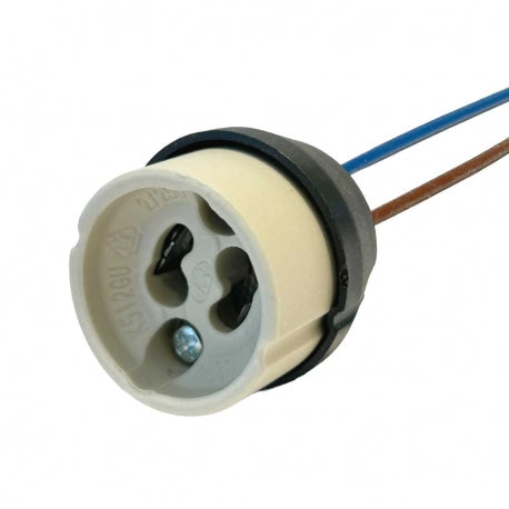 Ceramic GU10 Lamp Holder 150mm Leads - GU10150MM