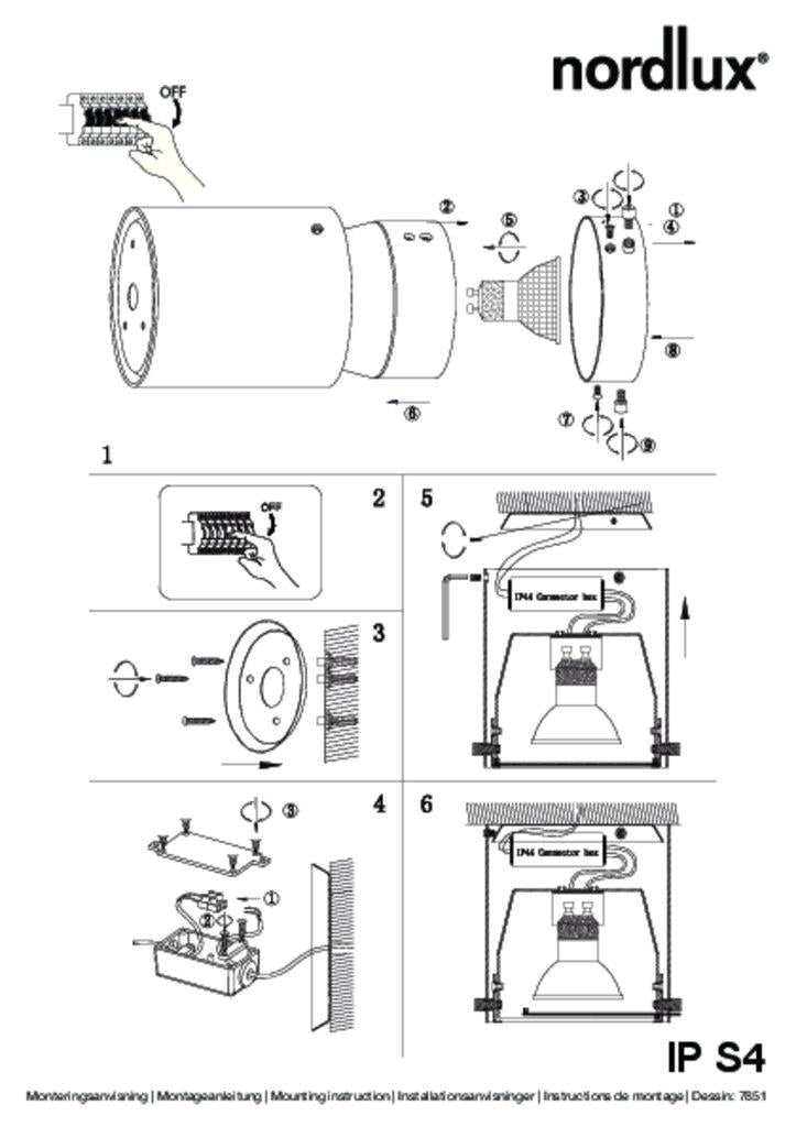 IP S4 Bath Metal, Plastic White  - 78511001