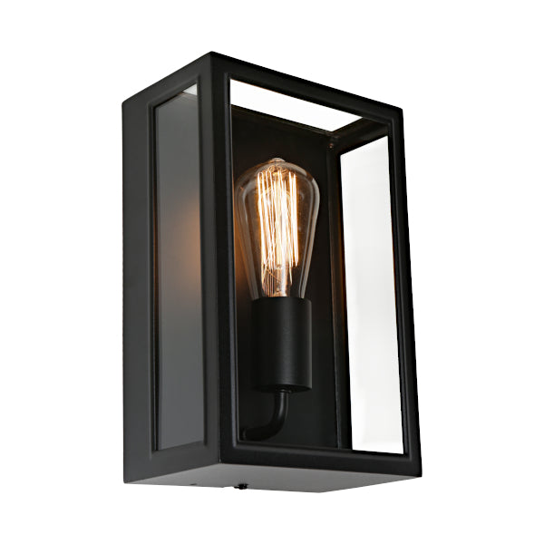 Harvard Outdoor Wall Light (E27) in Back - HARV1EBLK