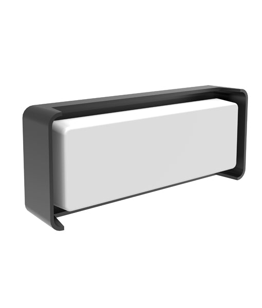 WALL LED S/M Dark Grey Rect HEKA 1 CLA Lighting