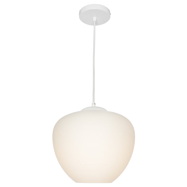 Cougar Lighting Helena 1lt White Small Pendant - HELE1PSWHT