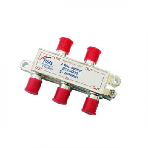 Hills 4 Way Splitter F Type 2400mhz - BC15484S
