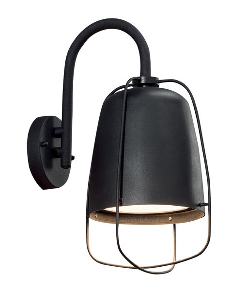 WALL ES 60W S/M Matt Blk HINK1 CLA Lighting