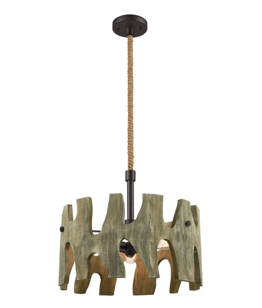 PENDANT ES RND Weathered Grey Wood WTY  HOPI01 CLA Lighting
