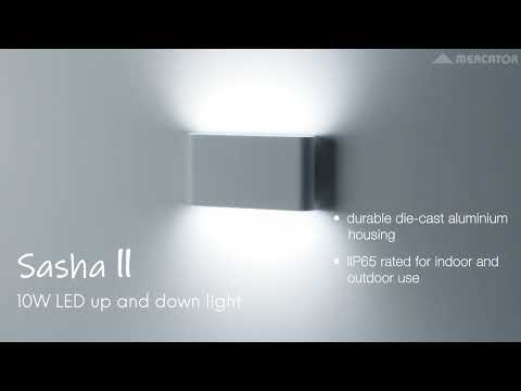 Sasha II White Up Down Wall Light - MXD1060WHT