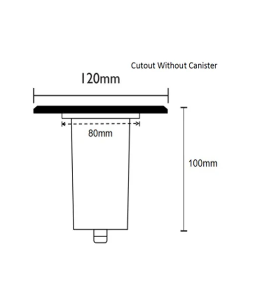 GU10 Inground Up Light Square IGGLSQSS
