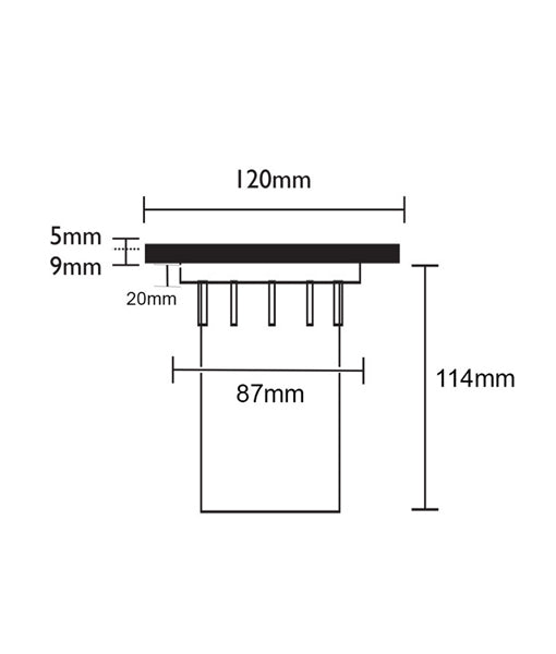  Exterior MR16 Recessed Inground Up Lights (Large faceplate) IP67