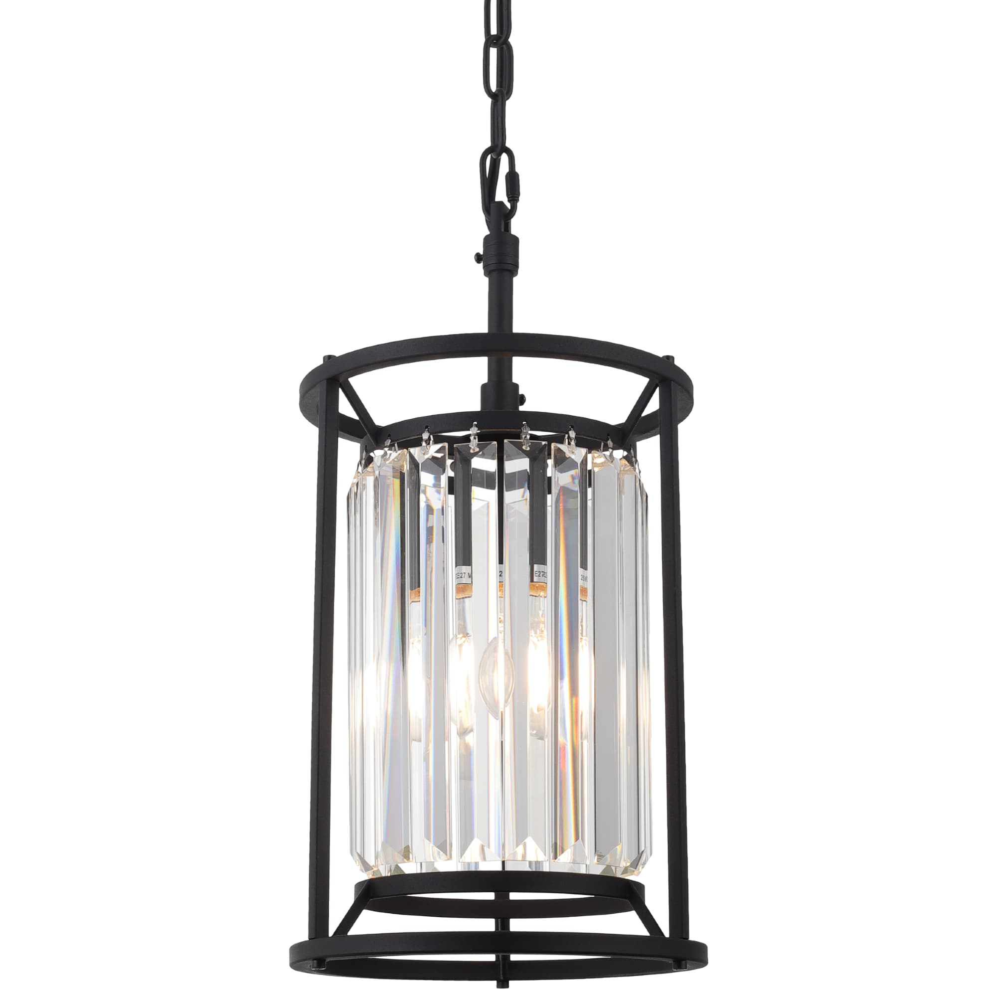 Cougar Amelia Small Black Modern Luxe Crystal Pendant for Elegant Interiors