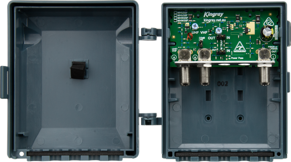 Kingray MHW35F 35dB Wideband Masthead Amplifier, Separate or Combined Input With LTE Filter
