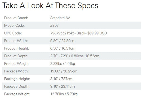StandardAV 13 - 26" Full Motion Mount