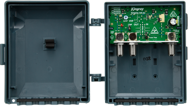 Kingray MHU35F 35dB UHF Masthead Amplifier, Separate or Combined input with LTE filter