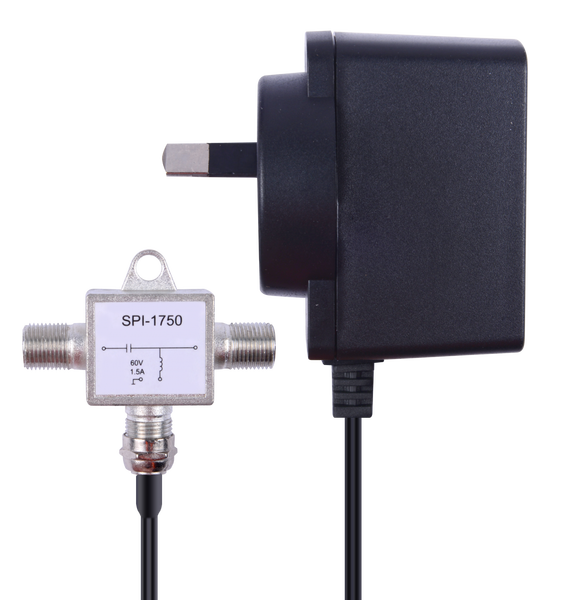 Kingray PSK18F 18V DC 500mA Plug Pack with F Type power inserter