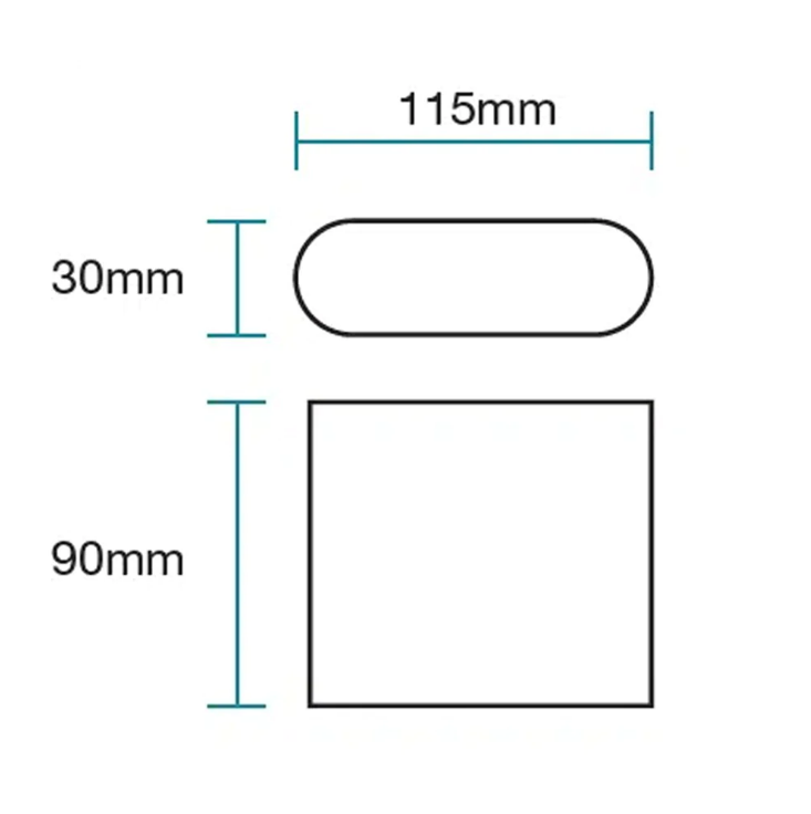 Integra 6W LED Tricolour Wall Exterior Small White - MLXI3456W