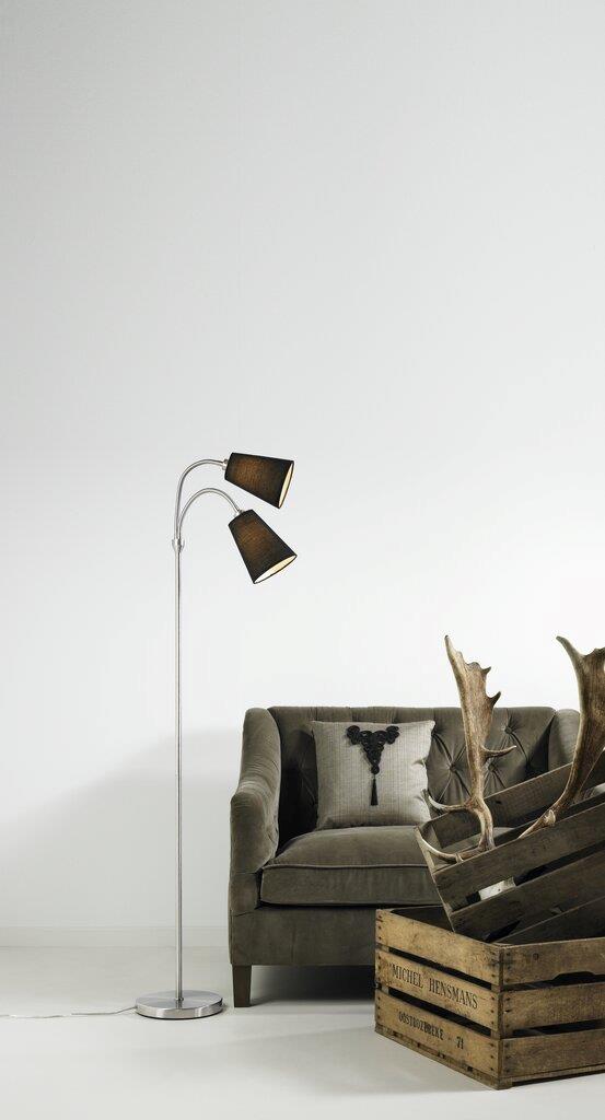 Lelio Floor Metal, Textile Black - 75554003