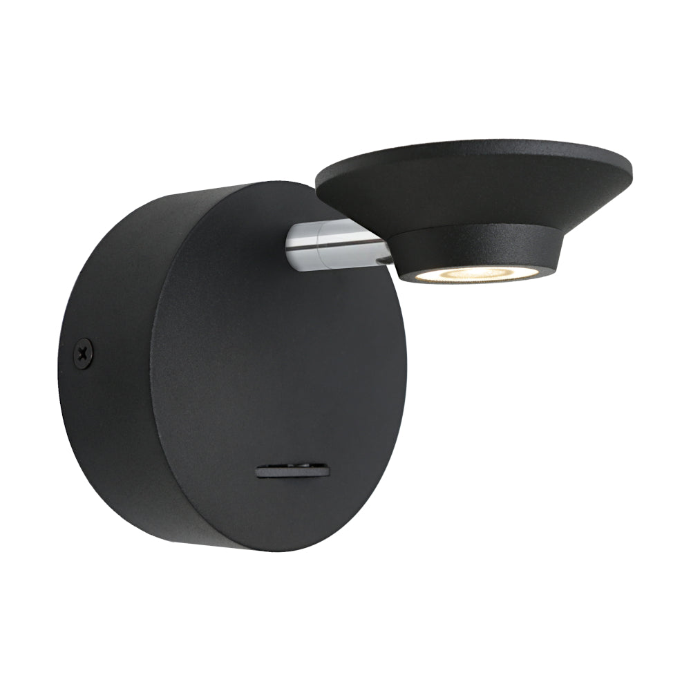 Jorn LED Wall Light Black - JORN1WLEDBLK