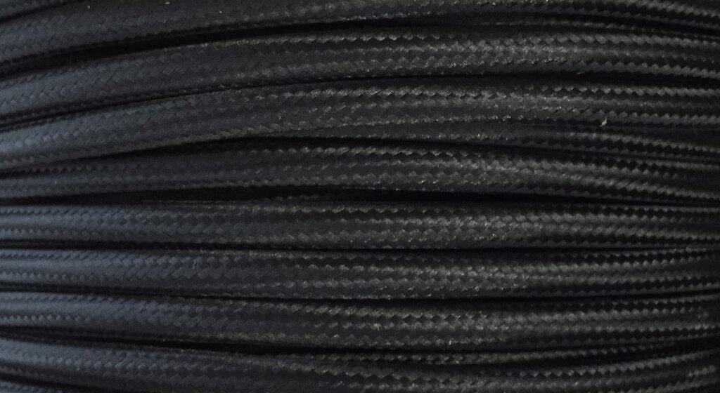 Cable 4M Textile cable Textile Black - 73059903