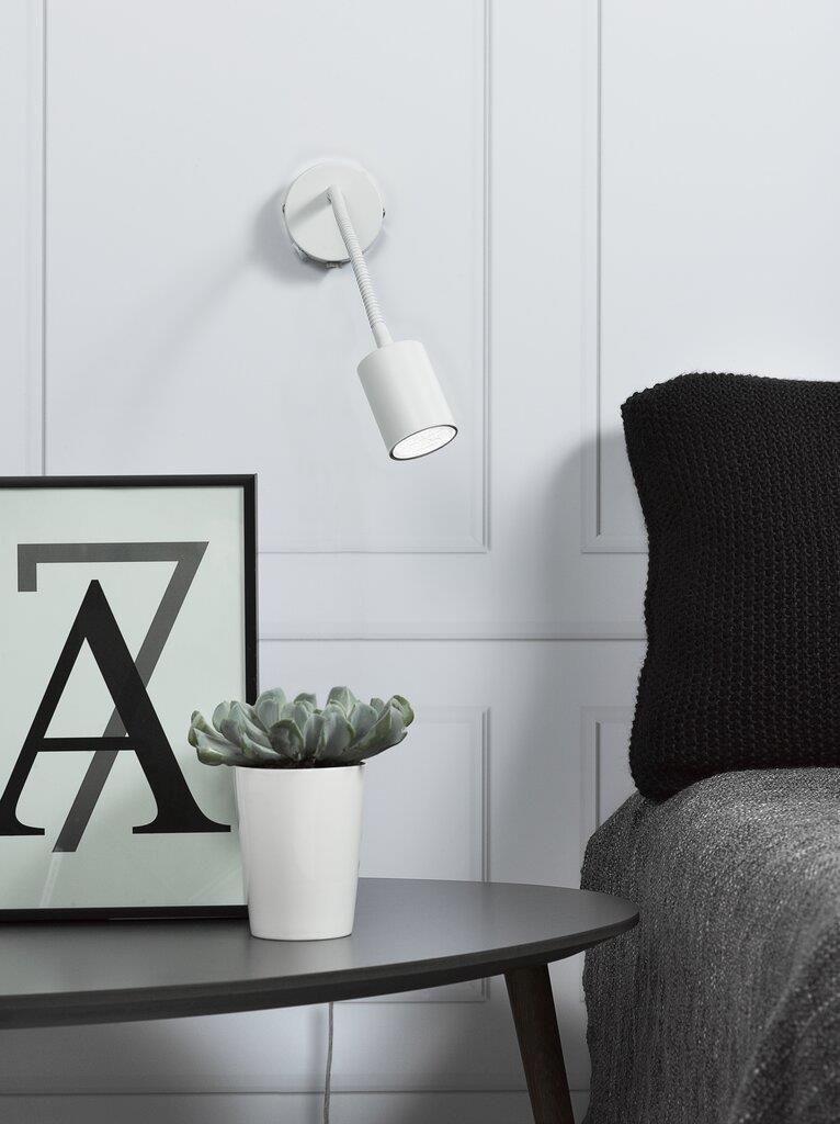 Explore Single Adj arm Wall Metal White - 74811001