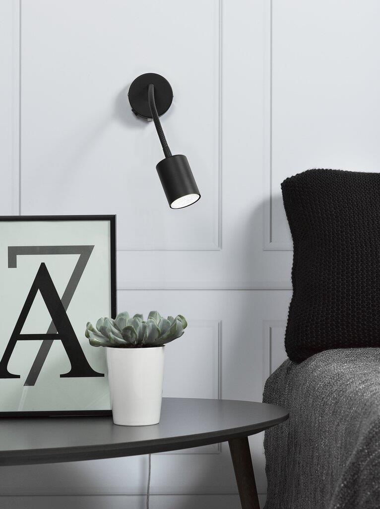 Explore Single Adj arm Wall Metal Black - 74811003