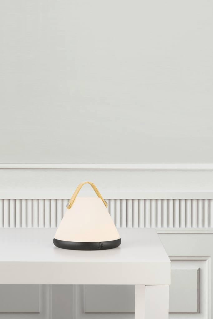Strap to Go Table Plastic, Wood White/Black - 46195001