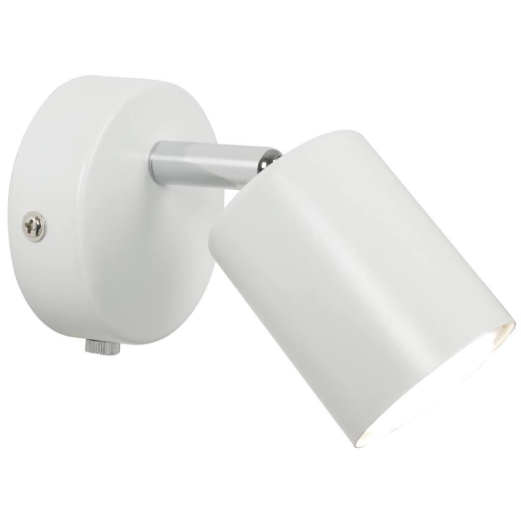 Explore Single Adj Wall Metal White - 72091001