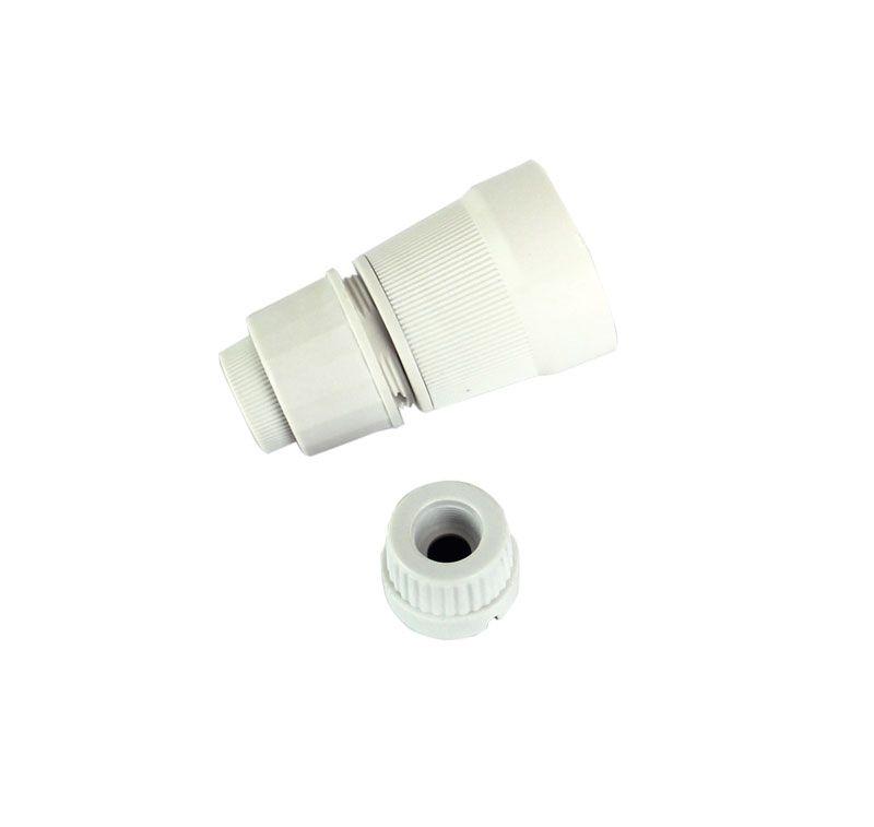 LAMPHOLDER - WHITE BASE BC/B22 1/2" (4 piece)-White