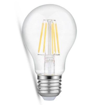 LED Filament 8W Cool White Edison Screw 4000k Plusrite A60/8W//4K/E27/CL