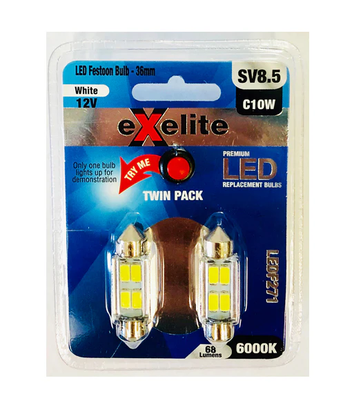 Exelite LED Festoon Auto Globes LEDF271